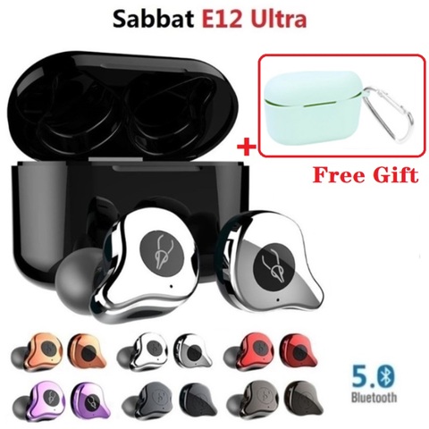 Sabbat E12 Ultra Bluetooth Earbuds 5.0 TWS Bluetooth Earphone Sports In-Ear Earbuds Waterproof Headset Wireless Charging ► Photo 1/6