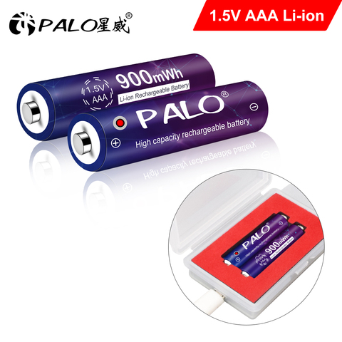 PALO AAA Battery 900mwh 1.5V lithium AAA rechargeable battery for Remote Control Toy light Batery ► Photo 1/6