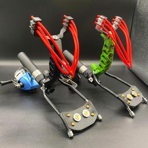 Hunting Fishing Slingshot Shooting Catapult Bow with Fishing Reel Sling Shot Catapult Crossbow Bolt Shooting Fish 2022 New ► Photo 1/6