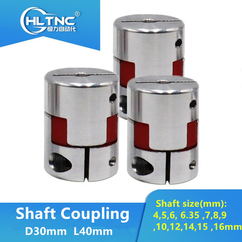 3PCS 10*14mm   5/6/6.35/8/9.5/10/12/12.7/14/15/16mm Flexible P lum Shaft Coupling CNC Stepper Motor Coupler D30L40 ► Photo 1/6