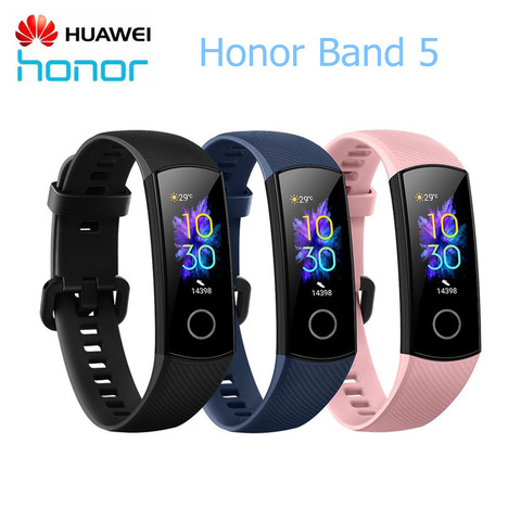 Original Huawei Honor Band 5 Fitness Smart Bracelet Heart Rate Monitoring 5ATM Waterproof Swim Bluetooth 4.2 Smart Wristwatch ► Photo 1/6