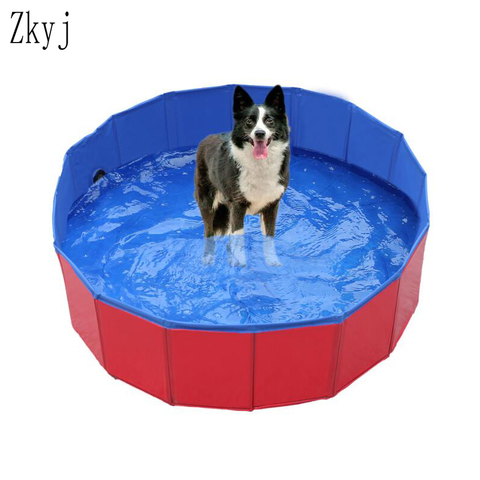 NEW Foldable paddling pool PVC Pet Bathtub Folding Basin For Dogs Cats Puppy Kitten Shower Swimming Pool House Pet folding pool ► Photo 1/6