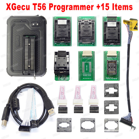 XGecu Newest T56 Universal Programmer with BGA63 BGA64 BGA169 Adapter Super performance Super speed 24/25/26/93 serial EEPROM ► Photo 1/6