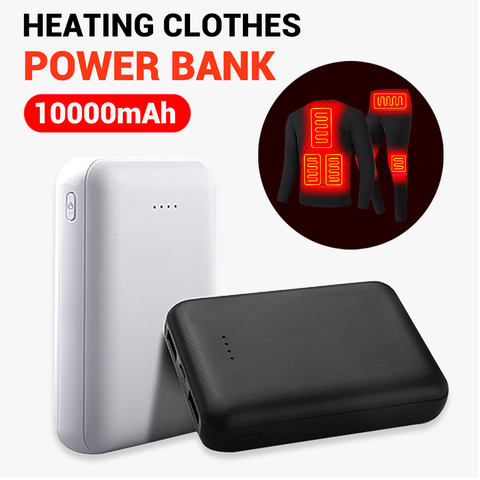 Power Bank 10000mAh Portable Charging Powerbank Mobile Phone External Battery 2.1A Fast Charging Warm Palace Belt Heating ► Photo 1/6