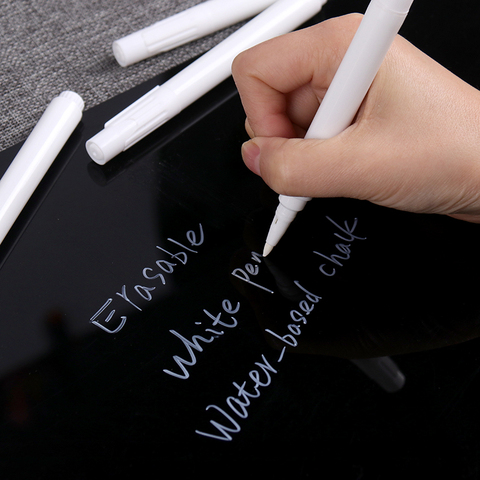 1 PC White Liquid Chalk Pen Chalkboard Markers Writing Pens for Wall  Sticker Glass Kitchen Jar