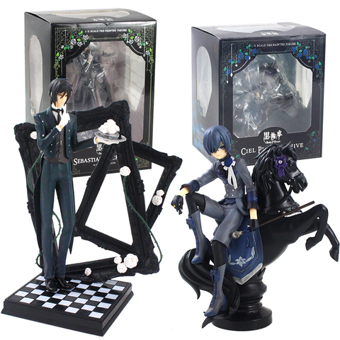 18-24cm Black Butler Sebastian Michaelis Ciel Phantomhive 1/8 Scale Pre-Painted Figure Doll PVC Model Toys ► Photo 1/6