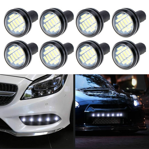 1 Pcs Eagle Eye LED Light 4014 12SMD 23MM Daytime Running DRL Backup Light Car Auto Lamp White Parking Signal Light Accessories ► Photo 1/5