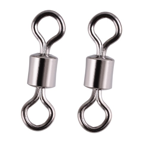 50-100pcs/box Fishing Barrel Bearing Rolling Swivel Solid Ring Lures Hook Connector 1#-14# Fishing Tackle Accessories Fish Tool ► Photo 1/6
