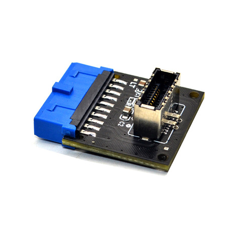 Type C USB3.1 Front Panel Socket USB 3.0 19 Pin to TYPE-E 20Pin Header Extension Adapter for ASUS Motherboard PC Connector Riser ► Photo 1/5