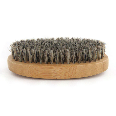 2022 New Natural Hemu Beard Brush For Men Bamboo Face Massage That Works Wonders To Comb Beards and Mustach ► Photo 1/6