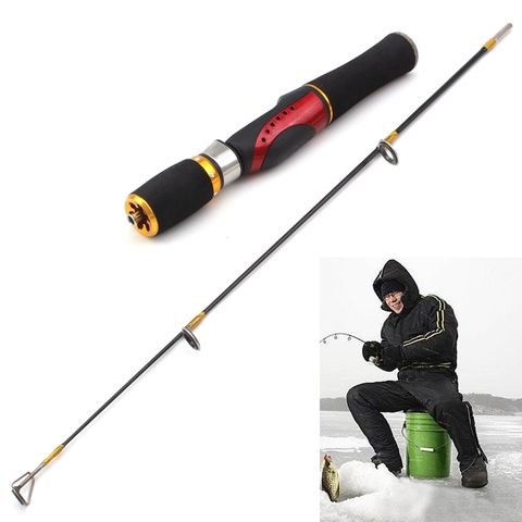 Promotion! 65cm 90g Winter fishing Ice fishing rod feeder carp fishing pole carbon 2 Section Spinning Rod ► Photo 1/6