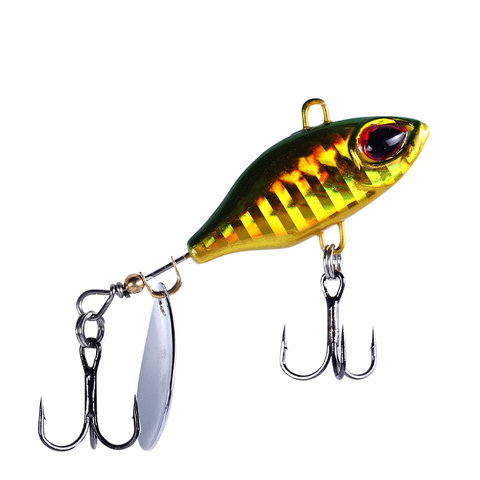 BassLegend Metal Bait Mini Spinnerbait Bass Pike Trout Chub Fishing Lure Metal Vib Lipless Crankbait  Jigging Spoon 8g 11g 15g ► Photo 1/6