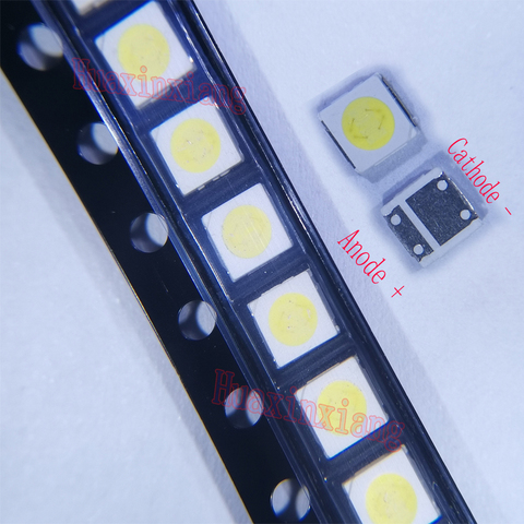 500PCS/Lot Everlight 3030 SMD LED Beads 3V Cold White 1.5W  For TV Backlight Application ► Photo 1/2