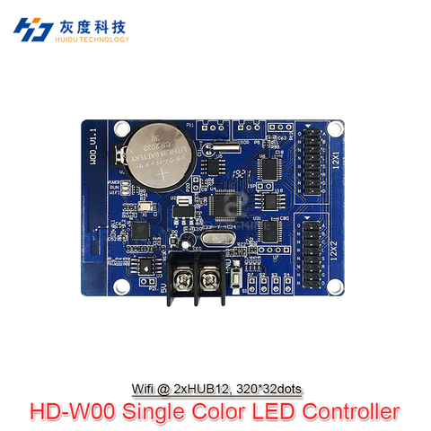 HD-W00 HD-W02 HD-W03 HD-W04 New Wi-Fi Single And Dual Color Led Display Screen Control Card That Supports Mobile App ► Photo 1/1