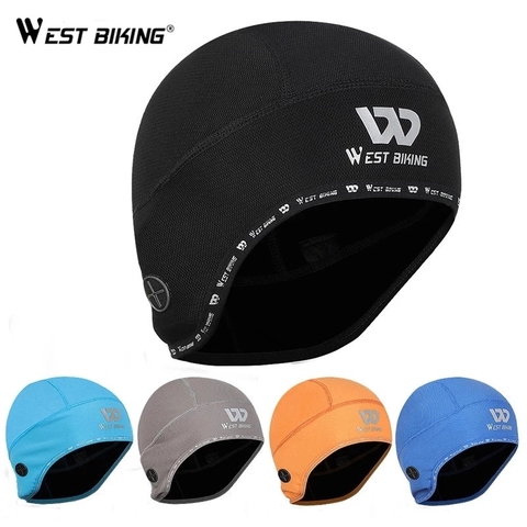 WEST BIKING Winter Warm Bike Cap Reflective Skull Caps Windproof Cycling Helmet Hat Running Riding Hiking Motorcycle Cycling Cap ► Photo 1/6