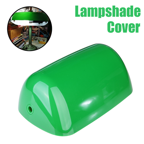 1pc Vintage Green Plastic Lampshade Cover Desk Banker Lamp Shade Cover Replacement Lampshade Parts ► Photo 1/6