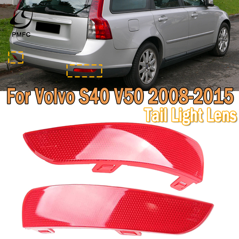 PMFC Stop Light Brake Light Rear Bumper Reflector Lamp Light Lens Reflector Lamp For Volvo S40 V50 2008-2015 30763345 30763346 ► Photo 1/6