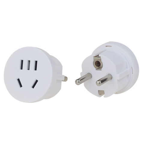 AU US To EU Adapter CN China Plug Adapter Australian AU To Euro KR Power Adapter Travel Plug Converter 2 Round AC Wall Charger ► Photo 1/3