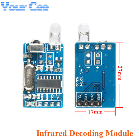 IR Infrared Remote Transmitter Receiver Wireless Module Infrared Decoding Encoding Module Wireless Serial Communication NEC Code ► Photo 1/1