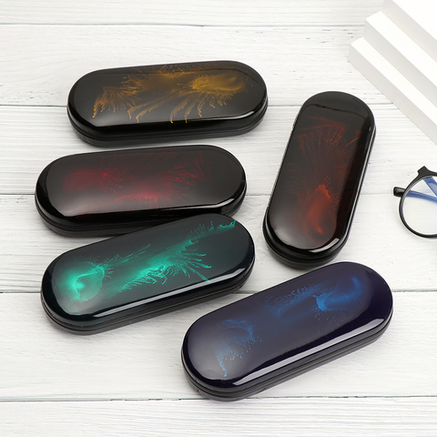 Fashion Baking Paint Glasses Case Bright Dazzling Colors Eyeglasses Box Hard Protective Shell Spectacle Case Eyewear Protector ► Photo 1/6