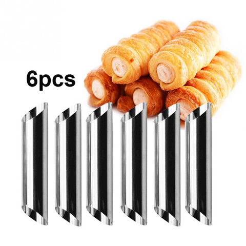 304 Stainless Steel Pastry Baki Cannoli Forms Food Grade Cream Horn Mould Cake Horn Mold Cannoli Tubes shells Pastry Baking Mold ► Photo 1/6