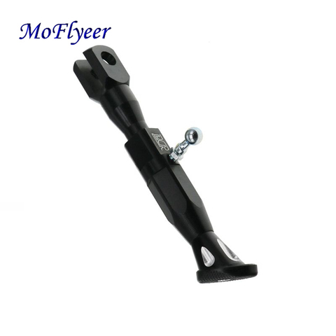 MoFlyeer Motorcycle Adjustable Height 21-25CM Kickstands Motor Scooter Modified Foot Bracket CNC Aluminum Alloy Side Stand ► Photo 1/6