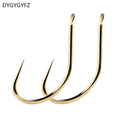 DYGYGYFZ 30PCS/set Titanium Alloy Fish Hook Without Barbed 1#-10# Series In Fly Fishhooks Worm Pond  Holder Jig Hole Accessories ► Photo 1/6