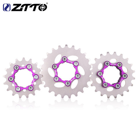 ZTTO MTB Single Speed Cassette Single Cog Gear 16T 17T 18T 19T 20T 21T 22T 23T Freewheel K7 Cassette Bicycle BMX Sprocket ► Photo 1/6