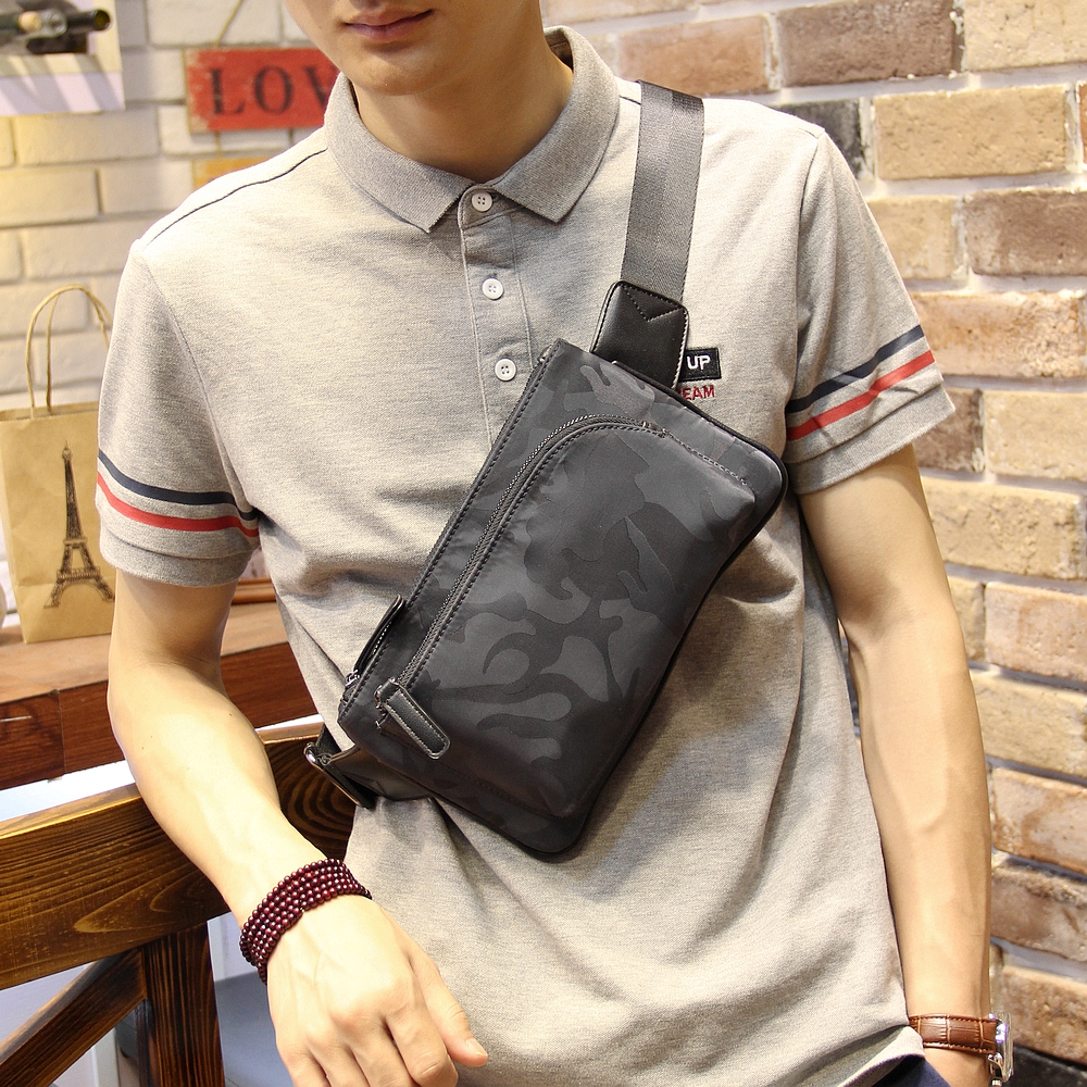 Men's Chest Bag Korean Style Crossbody Bag Casual 