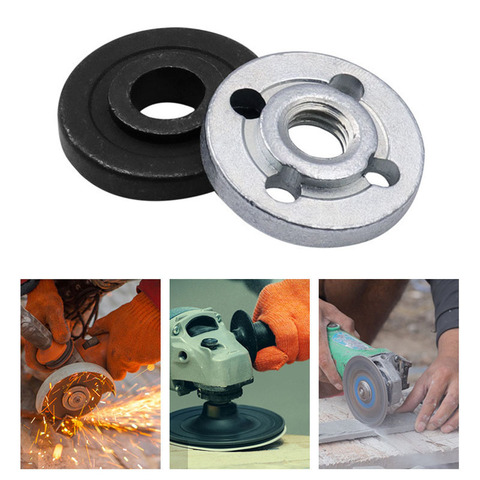 2pcs Steel Lock Nuts Flange Nut Inner Outer Kit Angle Grinder Tool Accessories Toothless Toothed ► Photo 1/6