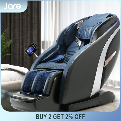 Jare A9 New Arrival OEM ODM Cheap Price Hot Sales Zero Gravity 4D Electric Heated Vibration SL-Track Full Body Massage Chair ► Photo 1/6