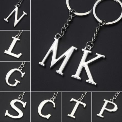  Initial Gift for Men Letter A Keychain Alphabet Gift