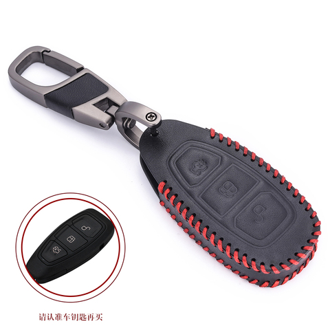 Carbon Cover For Ford Fiesta Focus 3 4 Mondeo Ecosport Kuga Focus ST Car Key Smart Remote Key Case Fob ► Photo 1/6