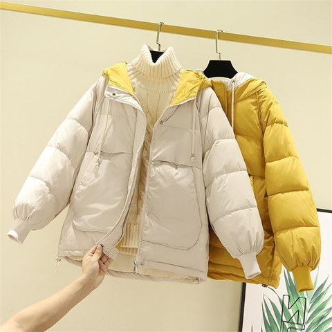 New Style Women's Winter Jackets Parkas Womens Down Padded Coats Female Hooded Casual Jacket Coat Woman Warm Cotton Winter Coat ► Photo 1/5