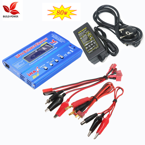 IMAX B6 80W Battery Charger Lipo NiMh Li-ion Ni-Cd Digital RC IMAX B6 Lipro Balance Charger Discharger + AC POWER 12V 5A Adapter ► Photo 1/6