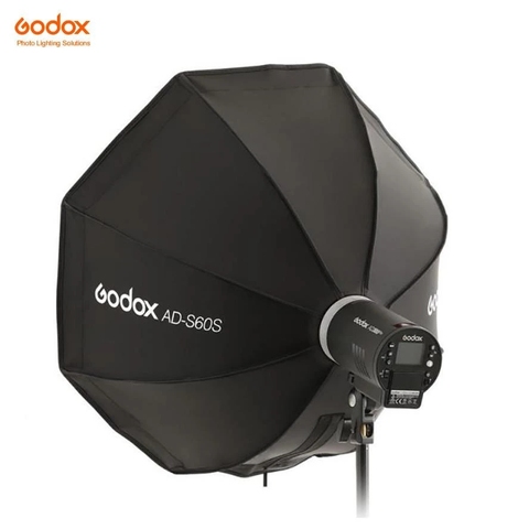 Godox AD-S60S ADS60S Umbrella Style 60cm Quick Fold Silver SoftBox with Grid  Godox Mount for AD400Pro, AD300Pro, LED ML60 ► Photo 1/6