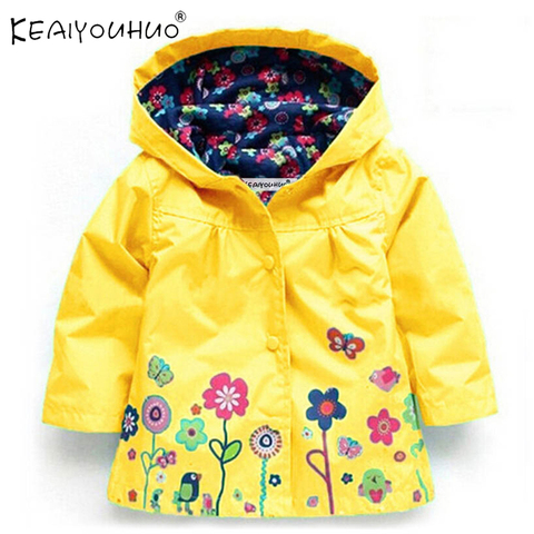 Autumn Coat For Girl Children Jackets Baby Trench Coat Kids Windbreaker For Girls Waterproof Raincoat Infant Boys Coat 2 to 6 Y ► Photo 1/6