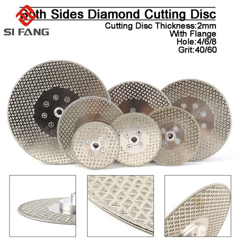 Electroplated diamond cutting grinding disc M14 flange both side 100mm/115mm/125mm/150mm/180mm/230mm For Marble Granite ceramic ► Photo 1/6