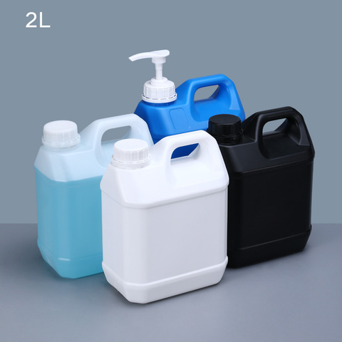 Thicken Empty 2L HDPE plastic jerry cans Chemical barrel for alcohol Leakproof Liquid container Food Grade 1PCS ► Photo 1/6