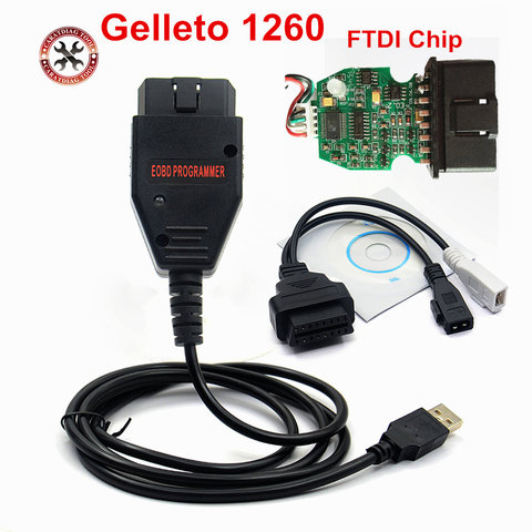 Galletto 1260 FTDI Chip EOBD ECU Programmer Read Write Car ECU Flasher Works For Multi-Car OBD OBDII Diagnostic Multi-Language ► Photo 1/6