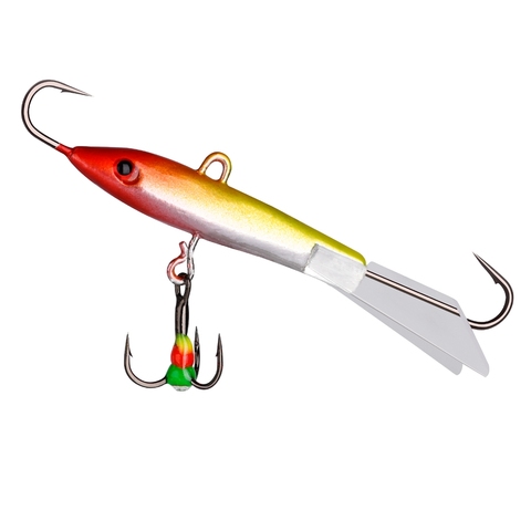 Goture 1pc Balancer for Winter Fishing 65mm 13g 8# Fishing Hook Winter Ice Fishing Lure Hard Bait 3D Eyes Minnow Pesca Wobblers ► Photo 1/6