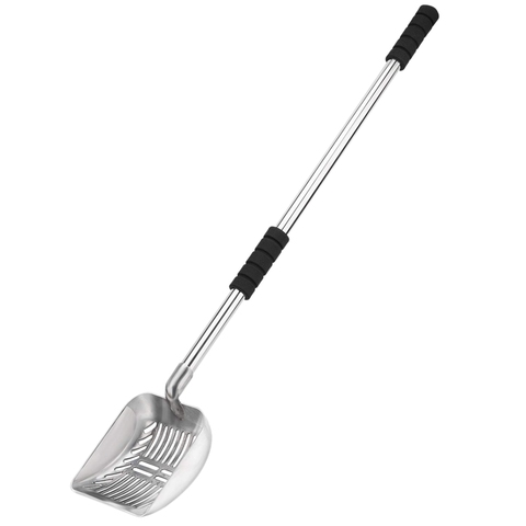 Metal Cat Litter Scoop With Deep Shovel And Long Handle Detachable Stainless Steel Non-Stick Cat Litter Sifter With Foam Padded ► Photo 1/6