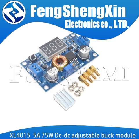 5A 75W XL4015 DC-DC Converter Adjustable Step-Down Module  4.0-38V to 1.25V-36V DIY Adjustable Power With digital display table ► Photo 1/1