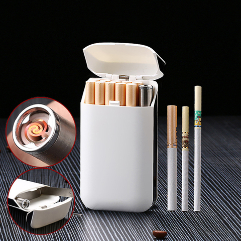 Cigrate Case For Girls Electronic Tungsten Encendedor Usb Recargables Vave Rokok Elektrik Kit Gift Smokeless Flameless Lighter ► Photo 1/6