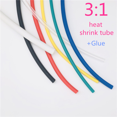 1meter 3:1 Heat Shrink Tube heat wrap shrink  with Glue Dual Wall Tubing Diameter 1.6mm-15mm Adhesive Lined Sleeve Wrap ► Photo 1/6