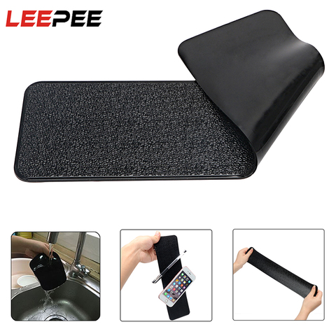 Large Long Car Dashboard Sticky Pad Non-Slip Mat Gel Magic Anti-slip Mat For Phone Key GPS Tablet Holder Car-styling PU Leather ► Photo 1/6