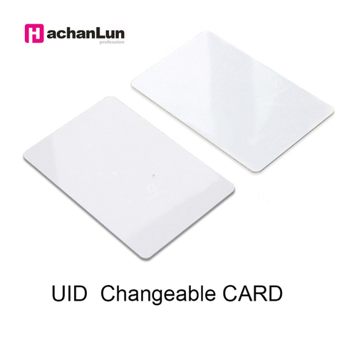 HaChanLun 50pcs UID RFID 13.56mhz  Proximity Chip Block 0 Sector Writable Duplicator Copy IC Tag Card Sticker Key Fob Token Ring ► Photo 1/6