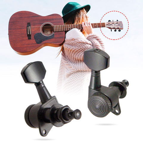 6/8pcs 6R/8R String Right Left Guitar Tuning Pegs Locking Tuners Keys Machine Heads for Acoustic Guitars Parts & Accessories ► Photo 1/6