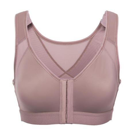 Delimira Women's Full Coverage Wire Free Back Support Front Closure Bra ► Photo 1/6