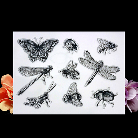 Dragonfly Animal NEW Transparent Clear Silicone Stamps For DIY Scrapbooking/Sentiment Stamp Photo Album Decorative Card Making ► Photo 1/6